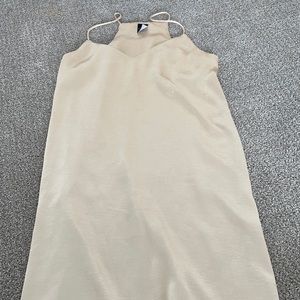 Shiny gold mini dress